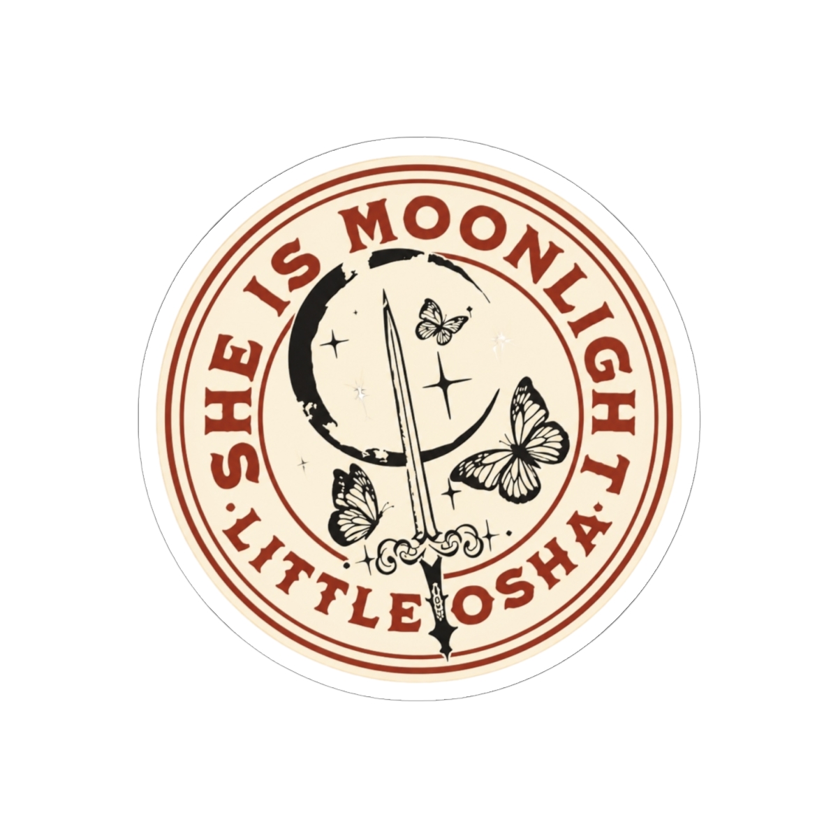Kingfisher and Little Osha, Quicksilver, Callie Hart, Fisher Saeris Fae Romance Sticker - alternate angle 1, merchandise